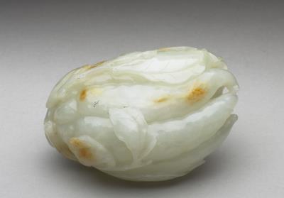 图片[3]-Jade water holder in the shape of a Buddha’s hand citron, Qing dynasty (1644-1911)-China Archive